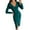 Green, variant on IROINNID Fall Dress for Women Semi Formal Evenning Party Bodycon Dress V Neck Solid Color Long Sleeve Long Dress Slim Evening Dress,Pink