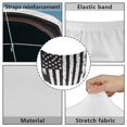thumbnail image 6 of Uorisanigo Car Hood Cover Washable Auto Hood Covers Universal Fit Car Cover for All Seasons Protection Fit for Cars Trucks SUVs(Black and White American Flag), 6 of 7