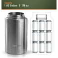 thumbnail image 4 of Rangland 1 Gallon Water Bottle with Insulated Storage Sleeve, 128 oz Stainless Steel Growler for Hot/Cold Drinks for Sports and Outdoors, 4 of 9