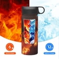 thumbnail image 6 of Sikiie Fiery Dragons Castle Attack Print 18OZ Insulated Straw Cup, Portable Leak-proof Sports Water Bottle, Stainless Steel Water Cup Suitable for Home and Outdoor, 6 of 8