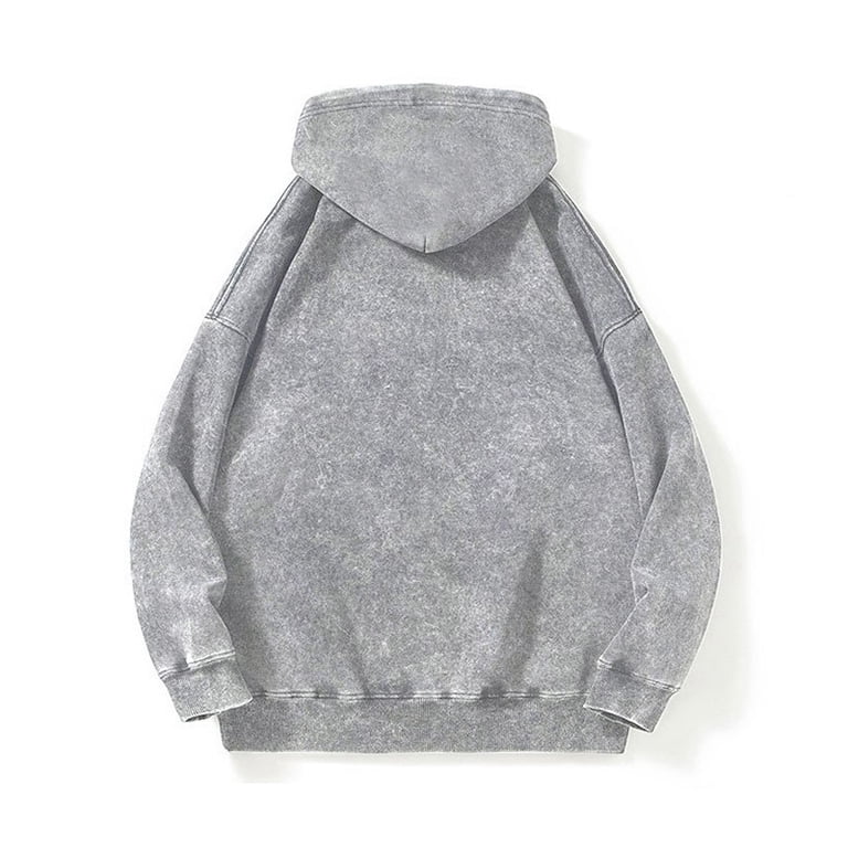 TOPTIE Mens Oversized Hoodie Acid Wash Heavyweight Sweatshirt