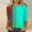 Sky Blue, variant on Ayolanni 3/4 Sleeve T Shirts for Women Color Block Crew Neck Trendy Tunic Blouse Streetwear Plus Size Shirts Women's Tops, Tees & Blouse Blue L