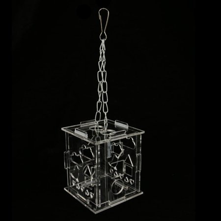 Parrot Hanging Clear Foraging Toys, Feeder Toys, Parrots Feeder Ball Toys for Cockatiel Budgie Parakeet Parrot Small