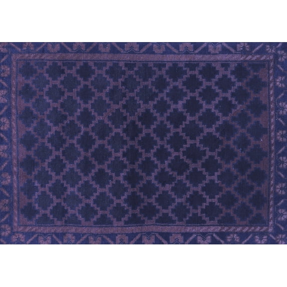 Ahgly Company Indoor Rectangle Persian Blue Traditional Area Rugs, 5' x 8'