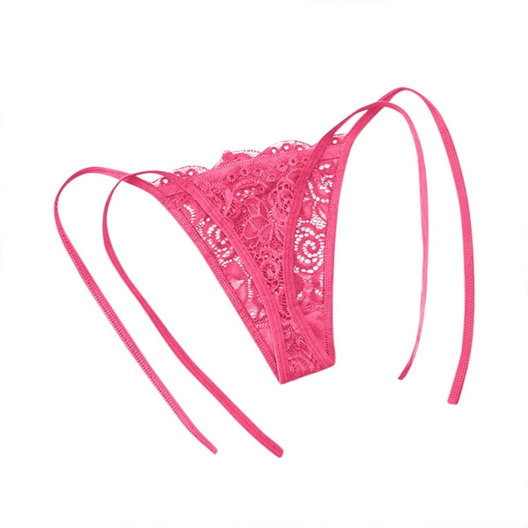 Pink Pig Nose Women's Underwear Thongs Sexy Breathable T-Back