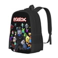 thumbnail image 2 of Roblox student backpack 17-inch large capacity backpack for primary and secondary school students, 2 of 5