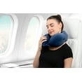 thumbnail image 3 of Brookstone Travel Neck Pillow - Contoured Head Memory Foam Neck Support Pillow for Travelling, 3 of 5