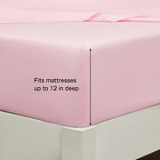 Your Zone Twin 5-Piece Pink Wildflower Polyester Bed-in-a-Bag Set