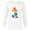 White, variant on Disney Mickey Mouse Pride Classic Pose Rainbow Icon Fill - Long Sleeve T-Shirt for Men - Customized-White