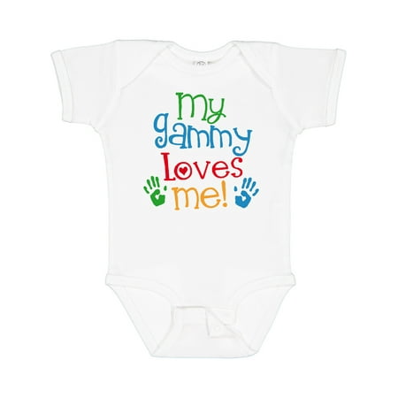 

Inktastic My Gammy Loves Me Gift Baby Boy or Baby Girl Bodysuit