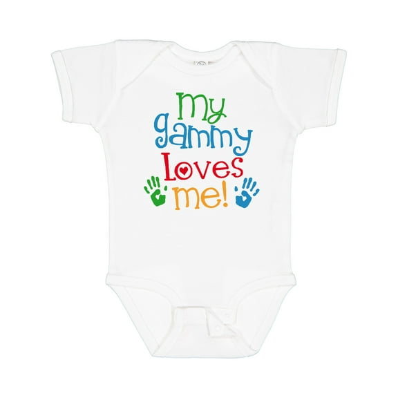 Inktastic My Gammy Loves Me Boys or Girls Baby Bodysuit