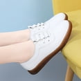 thumbnail image 4 of KaLI_store Loafer for Women Women Penny Loafer Casual Shoes Comfort Slip-on Flats for Driving,White, 4 of 5
