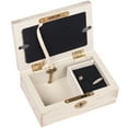 thumbnail image 4 of 6" White “A Sister Is A Gift" Petite Distressed Wood Jewelry Music Box, 4 of 4