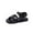 Black, variant on PINQI Kids Platform Sandals Open Toe Embroidered Buckle Casual Shoes Ankle Strap Close Back Summer Flat Sandal for Boy