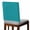 Blue, variant on Green Chair Back Cover for Dining Room Set of 8, Minimalist Solid Color Modern Abstract Removable Kitchen Chair Slipcovers, Washable Seat Protector for Restaurant Party Banquet Wedding Décor