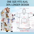 thumbnail image 4 of Oversized Wearable Blanket Hoodie,Dachshund Sport Sherpa Blanket Hoodie with Super Pockets,Super Warm Fuzzy Pullover for Women & Men, 4 of 6
