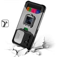 thumbnail image 3 of For Samsung A35 5G Case Multi-Functional Ring Stand Hybrid Cover +Tempered Glass, 3 of 3