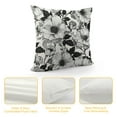 thumbnail image 4 of Wuche Throw Pillow Cover Black White Chrysanthemum Floral Hand Drawn Pillow Case Decorative for Sofa Couch Chair Bedroom, 4 of 5