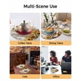 thumbnail image 2 of 13 Inch Round Placemats Set of 6, Farmhouse Sunflower Non Slip Heat Insulation PP Table Mats, Vintage Daisy Butterflies Rustic Wood Washable Place Mats for Kitchen Dining Party Table Decor, 2 of 7