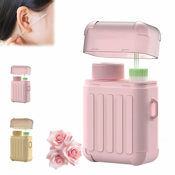 XIRQI Ear Piercing Cleaning Kit, Ear Hole Ear Care Kit Disposable Earrings Hole Cleaner Ear Piercing Care Cleaning Tool Ear Hole Cleaning Line Ear Piercing Cleaning Floss for Girls Women Men