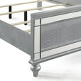 thumbnail image 2 of New Classic Furniture Contemporary Solid Wood 4/6 Full Bed in Silver, 2 of 6