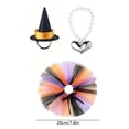 thumbnail image 3 of Fall White Goose Ornament with Witch Hat and Necklace, 7 Inch Tabletop Goose Accessory, Halloween Seasonal Lawn Decoration, Cute Autumn Goose Display for Garden, Patio and Desk Decor, HAODEJW, 3 of 7