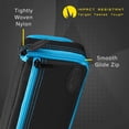 thumbnail image 4 of Casemaster Plazma Plus Dart Case Black with Blue Zipper and Phone Pocket, 4 of 10