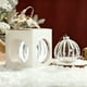 thumbnail image 5 of Bolas de Navidad de vidrio, adornos navideños, adornos navideños de vidrio transparente, adornos de diamantes con lentejuelas blancas, bolas colgantes, adornos para árboles de Navidad, decoración colg, 5 of 6