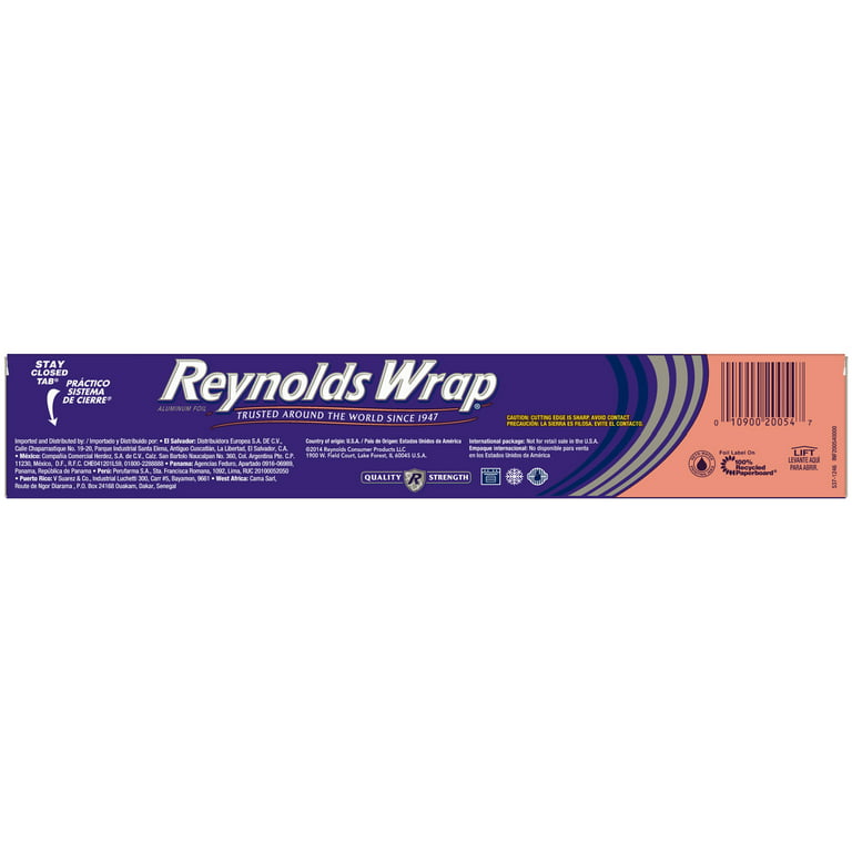  Reynolds Wrap Aluminum Foil - 250 sq. ft. - 2 Count : Health &  Household