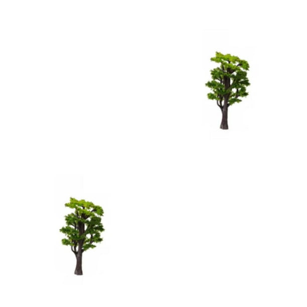 Árbol antiguo miniatura Naiovety planta jardín paisaje ornamento modelo DIY 8cm 2piezas