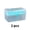 Blue, variant on ACDANC 2 Pcs Storage Totes,Transparent Plastic Storage Containers with Lids,Portable Double Deck Storage Bins,Red
