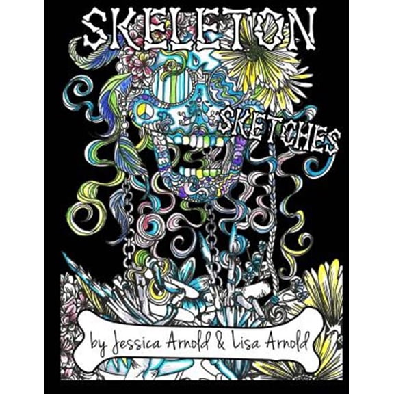 Pre-Owned Skeleton Sketches Coloring Book