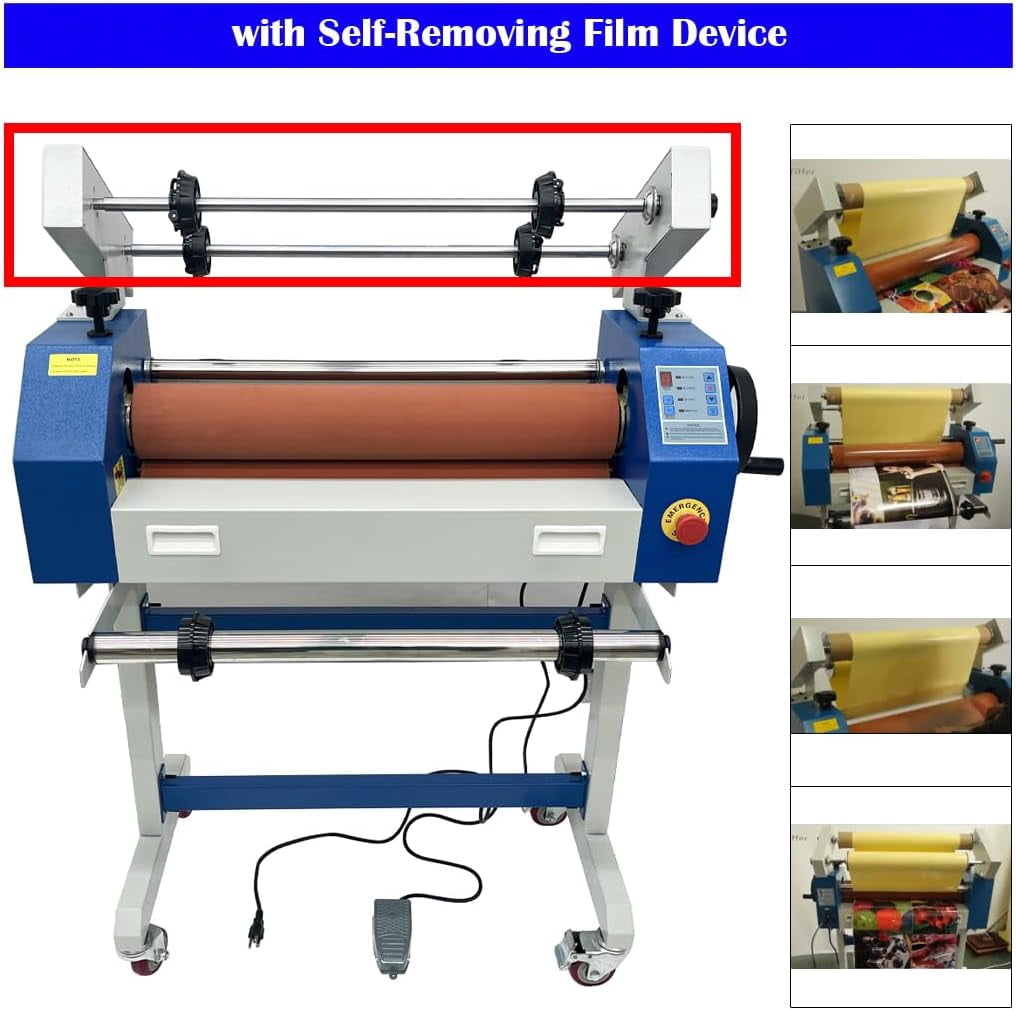 EQCOTWEA 25" Semi-auto Cold Laminator Cold Laminating Machine for Vinyl Picture Photo