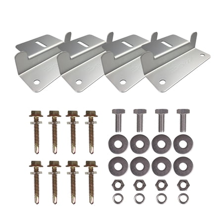 UPC: 0816360021360 | Renogy Solar Panel Mounting Z Bracket Mount Supporting for RV  Roof  Boat — Set of 4 Units