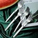 thumbnail image 3 of Ounissouiy Tenedor de sandía, cuchara de cocina de acero inoxidable, portátil, hogar, Picnic, barbacoa, cubiertos, rebanador de frutas, pastel, postre, Mostrada Ounissouiy HA070451-01, 3 of 6