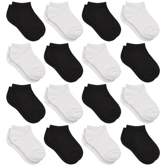 Toddler Socks, 16 Pairs Kids Socks Low Cut for Boys Girls Kids(1-13 Years Old), 16 Pairs Children No Show Ankle Socks Set