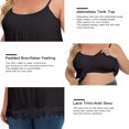 thumbnail image 4 of CHUANK Débardeurs avec Soutien-Gorge Intégré pour Femmes Bretelles Spaghetti Réglables Débardeur Sans Manches Été, 4 of 6