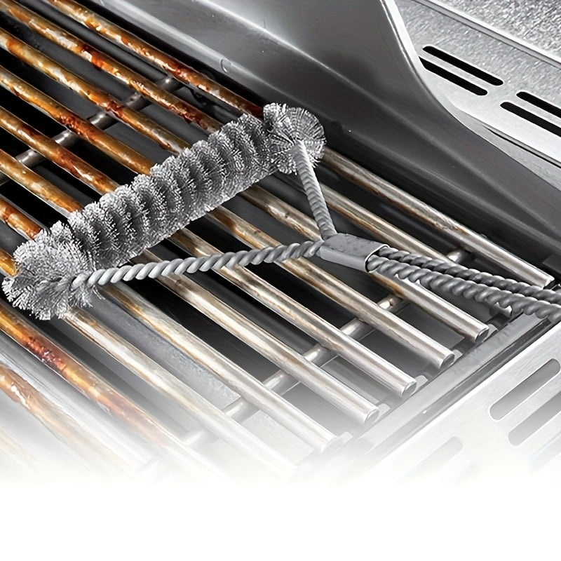 Barbecue Grill BBQ Brush Clean Tool Grill Accessories Stainless Steel Bristles Non-stick Cleaning Brushes Barbecue Accessories