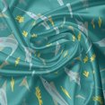 thumbnail image 7 of Ambesonne Marine Valance & Curtain, Funny Cartoon Swordfish Art, 55"x36", Teal Yellow, 7 of 7