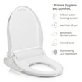 thumbnail image 4 of Brondell Swash Select DR801 Sidearm Bidet Seat with Warm Air Dryer and Deodorizer, Round White, 4 of 10