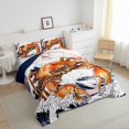 thumbnail image 4 of YST Cute Crab Ocean Wave Comforter Set, Queen Size, Asian Theme Bedding, 4 of 6