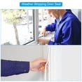 thumbnail image 7 of Uxcell 4 Rolls 19.7Ft Ribbed Weather Stripping Door Seal, White, 9.8Ft/Strip, 7 of 7