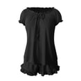 thumbnail image 6 of MEICHEN Lounge Set for Women Womens Pajama Set 2 Piece Sleeve Top and Shorts with Pocket Bridal Sets For Summer Essentials Fashion Sleepwear, 6 of 9