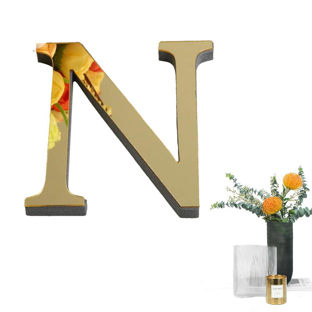 Laideyi 3d Letters Wall Decor Wall Decor 3D Letter Signs Light Gold