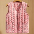 thumbnail image 2 of Rohuuque Women's Sleeveless Quilted Vest Jacket with Zip Front Hooded Cute Lightweight Padded Insulated Vest with Pockets Pink, 2 of 4