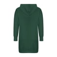 thumbnail image 3 of ameIAEA Sweatshirt Dress Women Long Sleeve Hooded Drawstring Solid Color Mini Dress with Pockets, 3 of 5