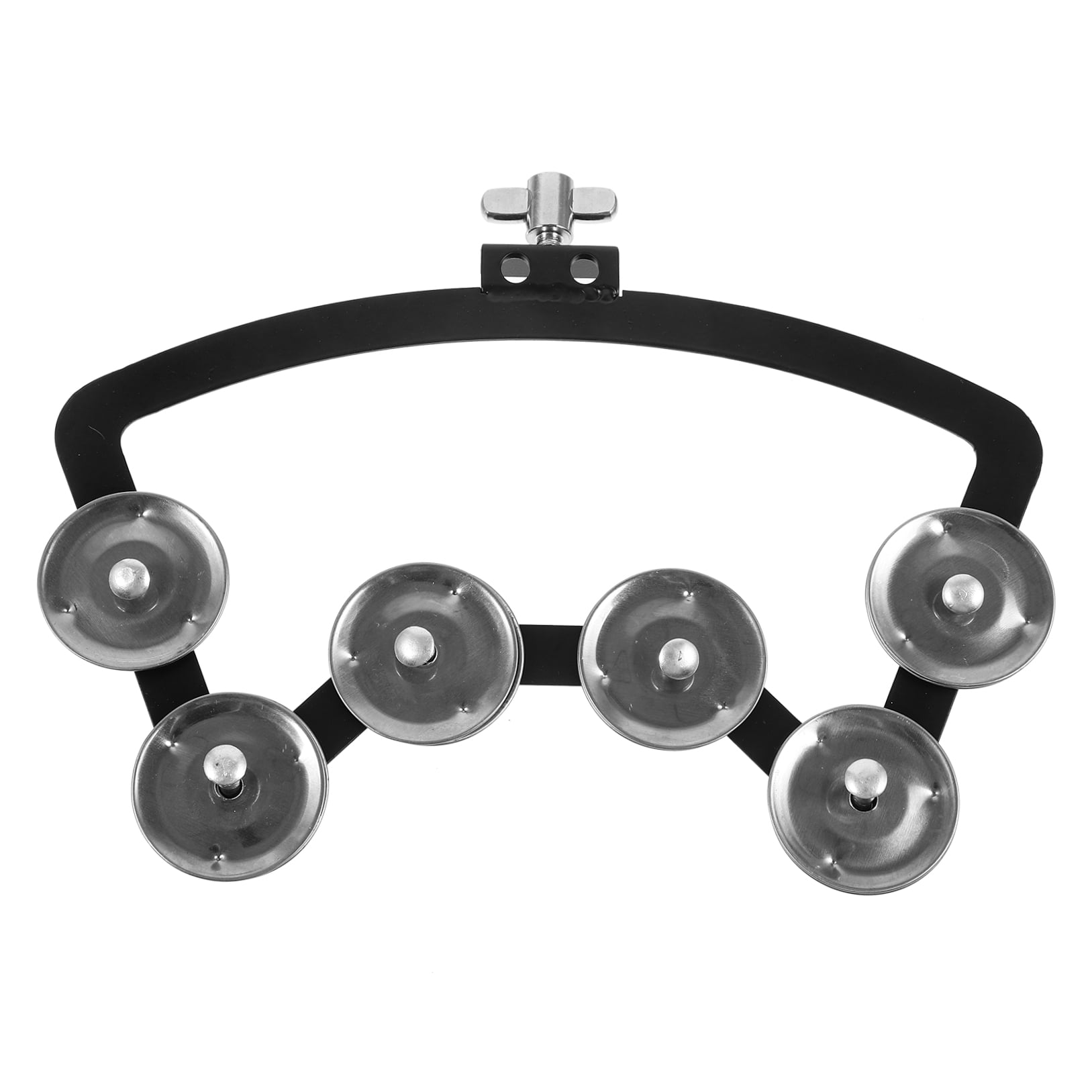 WHAMVOX 1Pack Mountable on Drums Tambourine Percussion Bright Sound for Musicians with ABS Material