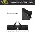 thumbnail image 4 of Athletic Works Easy Set up Half-Court Portable Pickleball Net, Interlocking Steel Frame for Quick and Easy Assembly, Durable Nylon Net, Includes Convenient Storage Bag, 10ft Net, 4 of 7