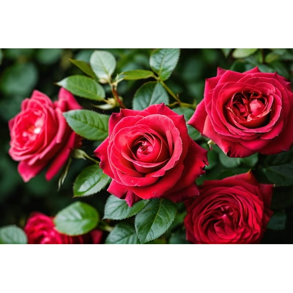 5 * SEEDS * RED ROSE Rosa Bush Shrub Perennial Flower Seeds