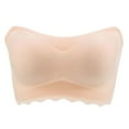 FAFWYP Strapless Seamless Bras for Plus Size Women, Wireless Pushup